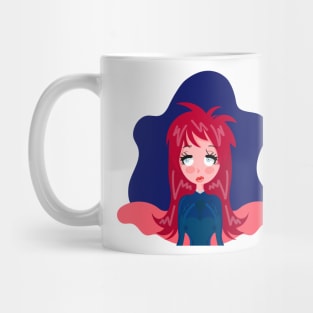 Frustrated red-hair girl Mug